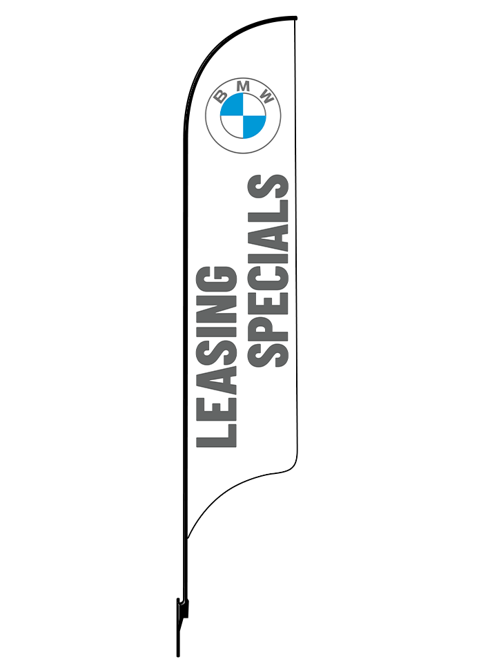 15ft BMW Logo Leasing Specials Feather Flag