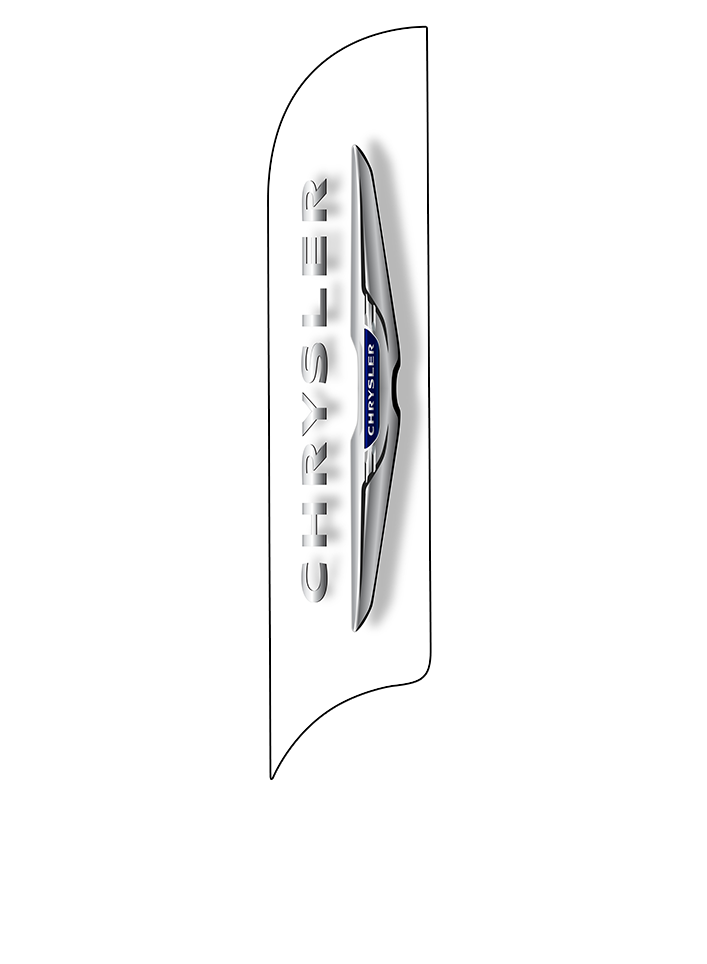 15ft Chrysler Logo Feather Flag