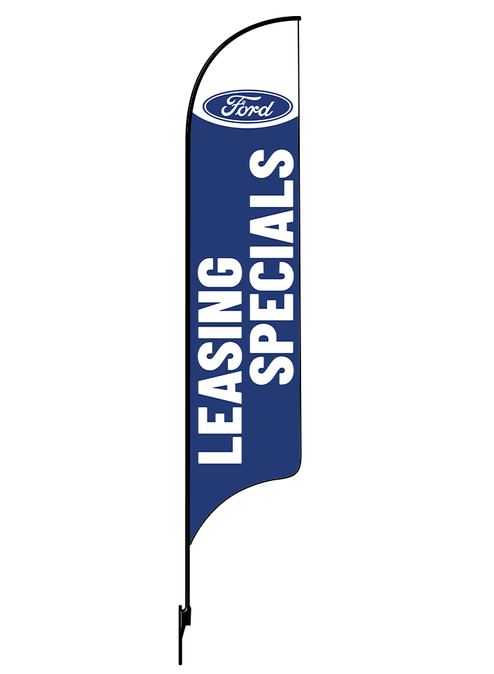 15ft Ford Logo Leasing Specials Feather Flag