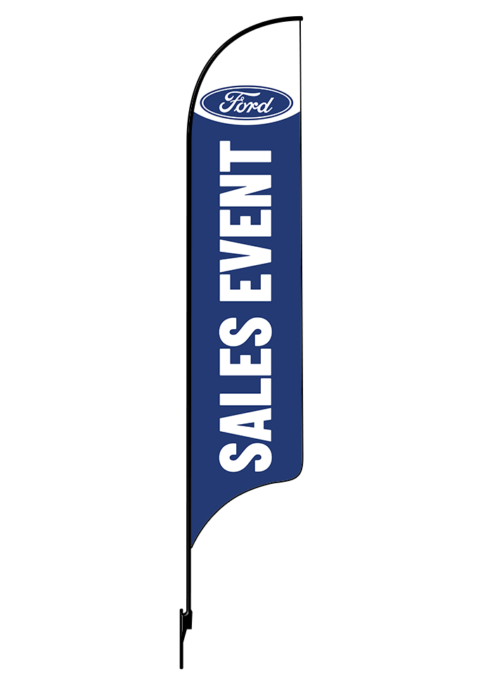 15ft Ford Logo Sales Event Feather Flag