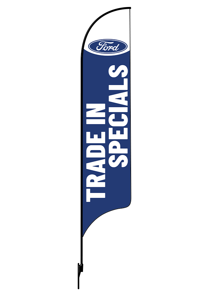 15ft Ford Logo Trade In Specials Feather Flag