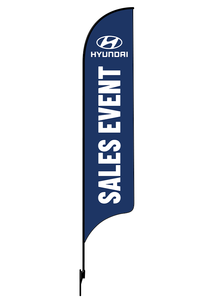 15ft Hyundai Logo Sales Event Feather Flag