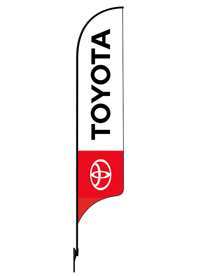 15ft Toyota Logo Feather Flag