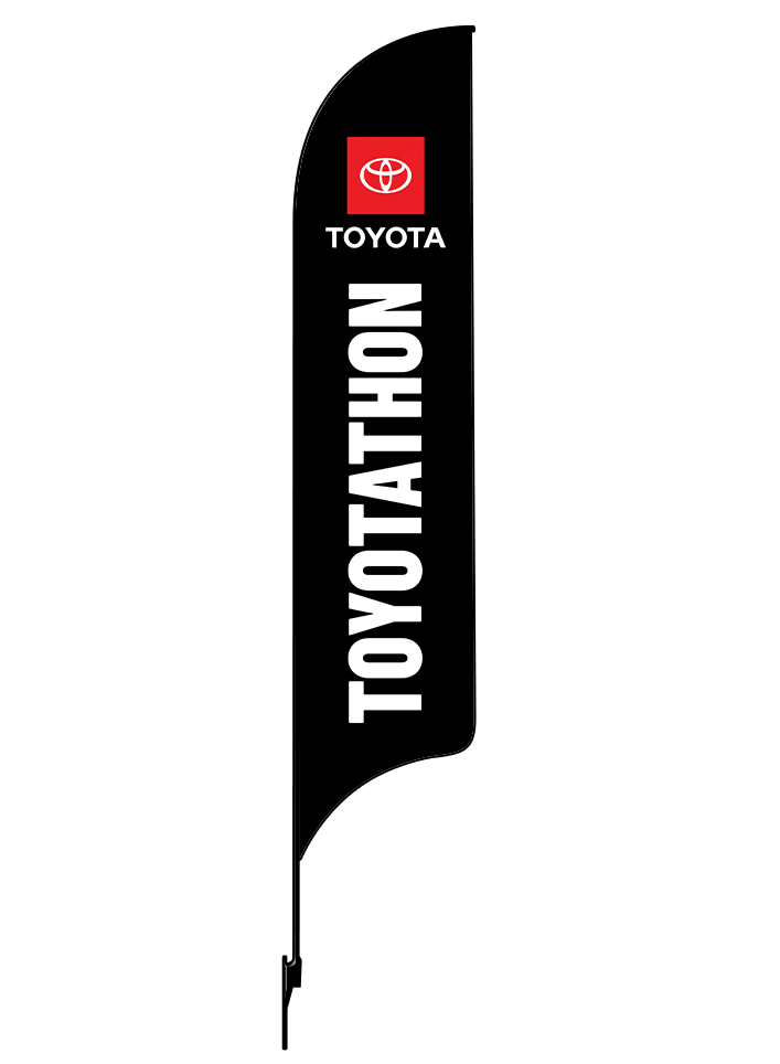 15ft Toyota Logo Toyotathon Feather Flag