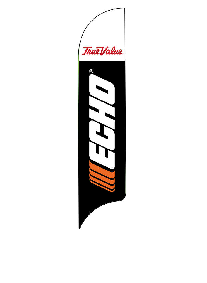 15ft True Value Logo Echo Logo Feather Flag