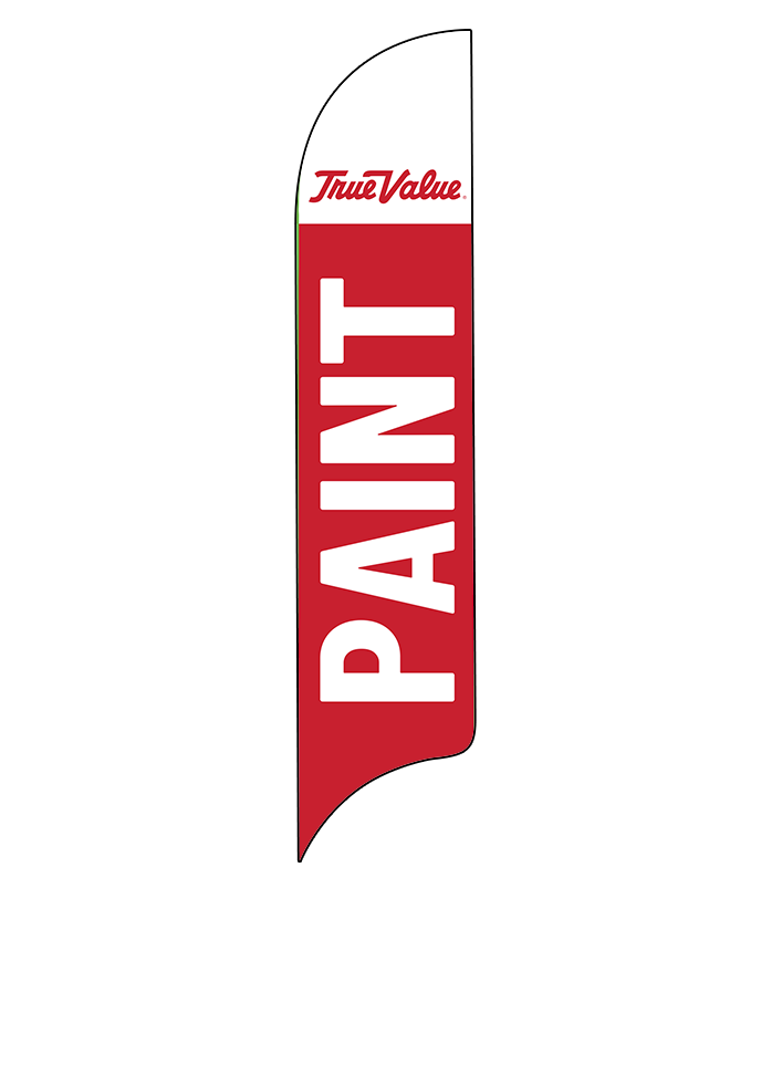 15ft True Value Logo Paint Feather Flag