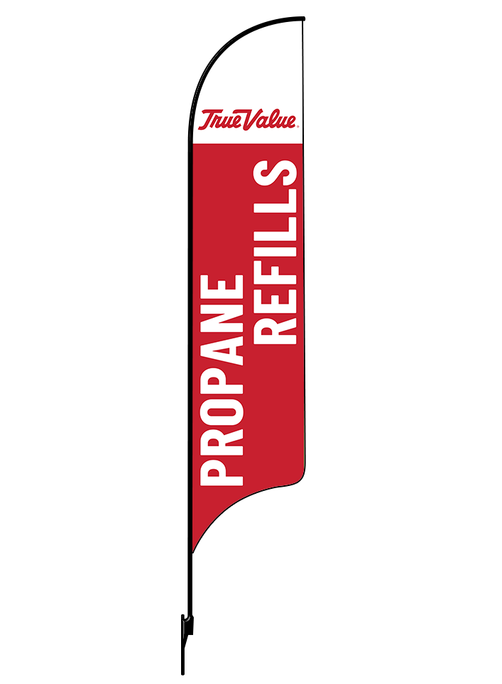 15ft True Value Logo Propane Refills Feather Flag