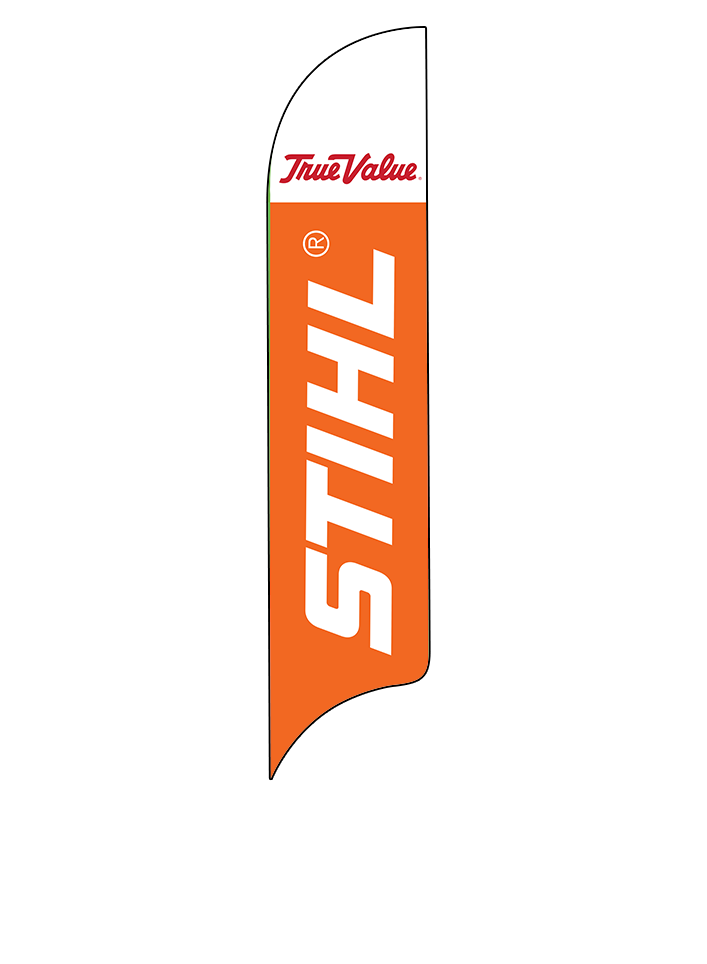 15ft True Value Logo Stihl Logo Feather Flag