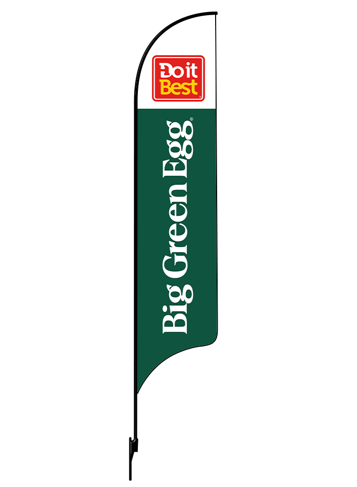 15ft Do It Best Hardware Logo Big Green Egg Logo Feather Flag
