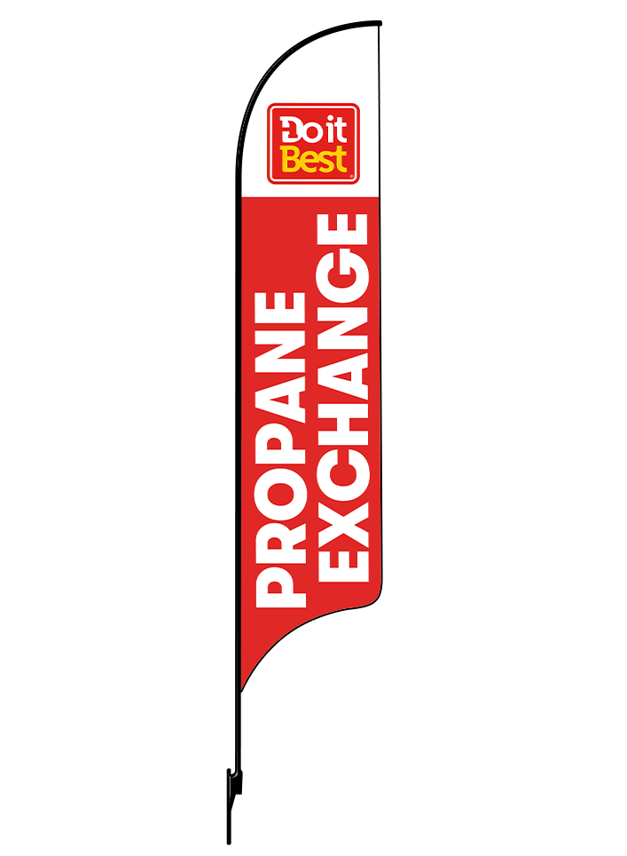 15ft Do It Best Hardware Logo Propane Exchange Feather Flag