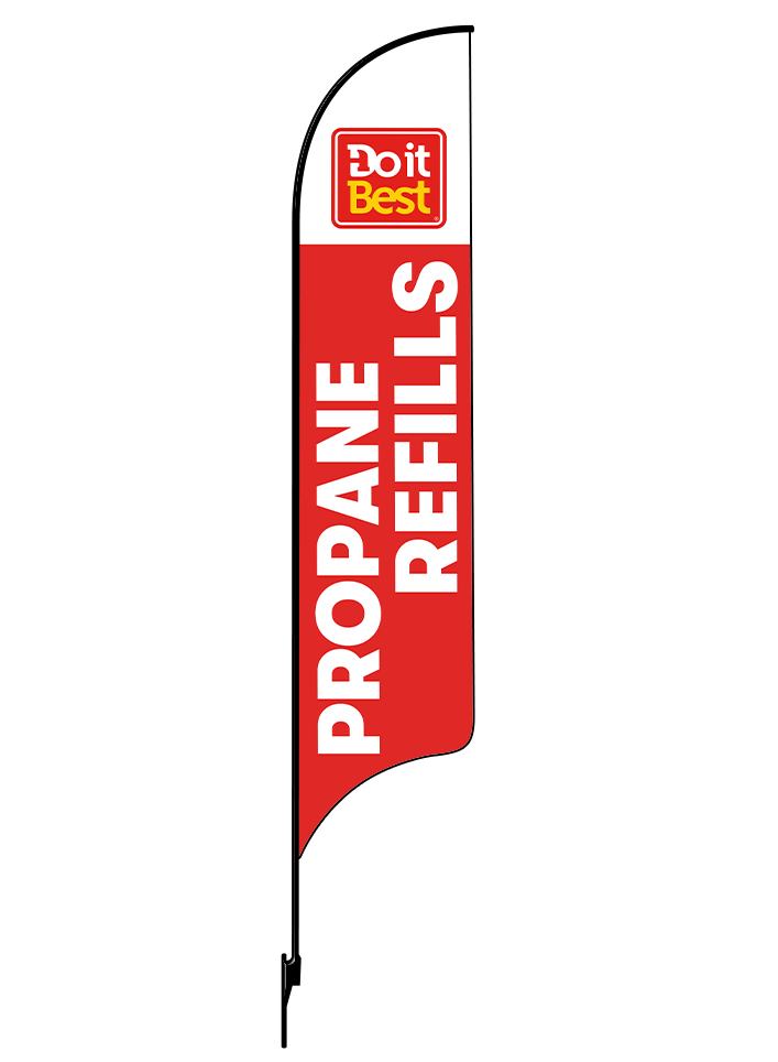 15ft Do It Best Hardware Logo Propane Refills Feather Flag