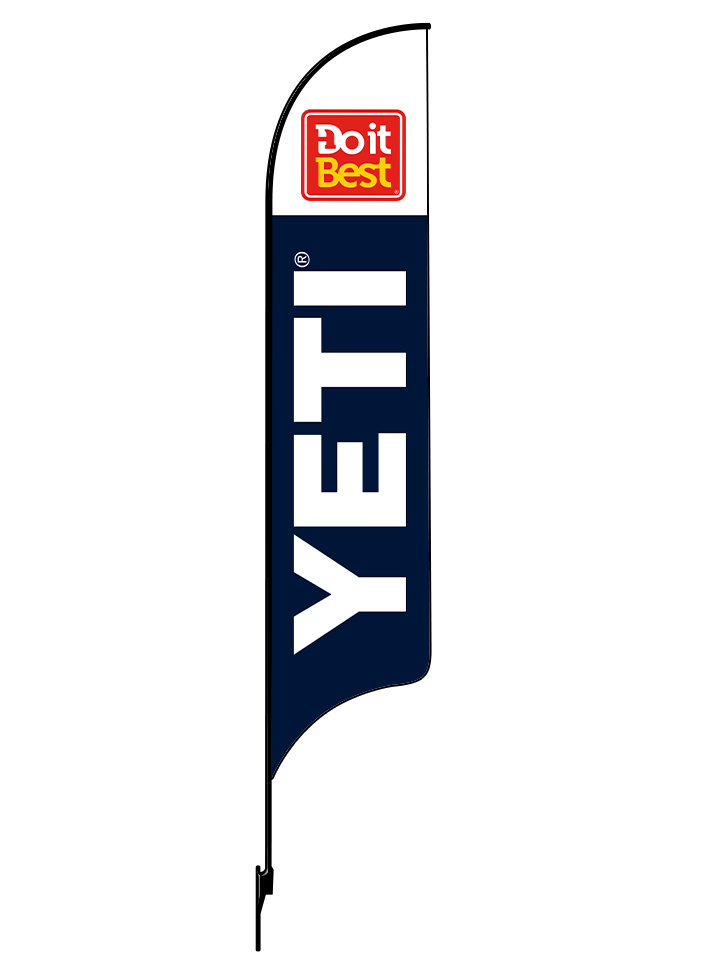 15ft Do It Best Hardware Logo Yeti Logo Feather Flag