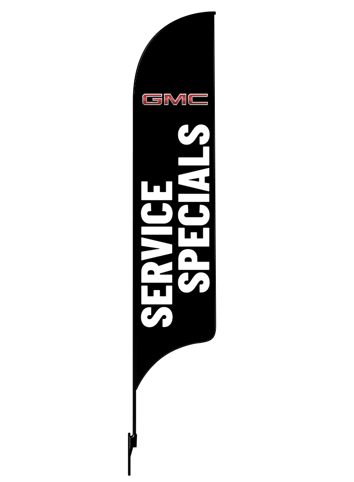 15ft GMC Logo Service Specials Feather Flag