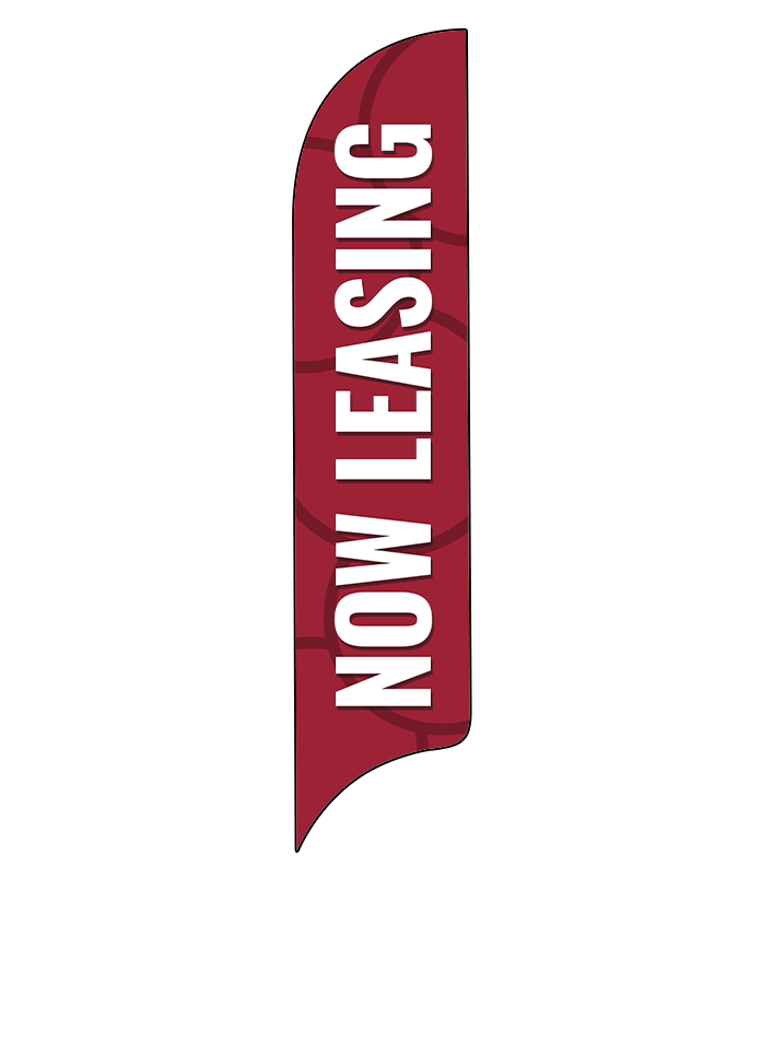 15ft Gen Now Leasing Circles Feather Flag
