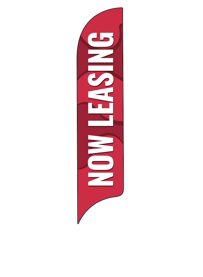 15ft Gen Now Leasing Waves Feather Flag