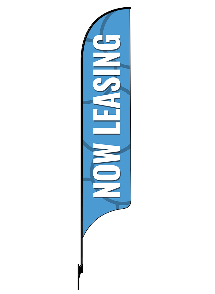 15ft Gen Now Leasing Circles Feather Flag