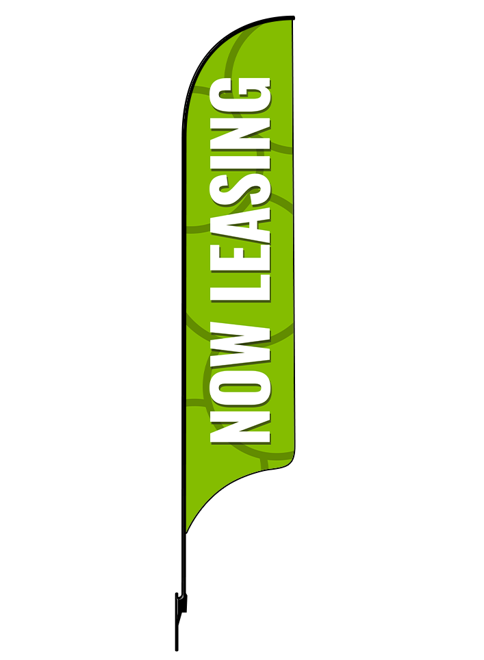 15ft Gen Now Leasing Circles Feather Flag