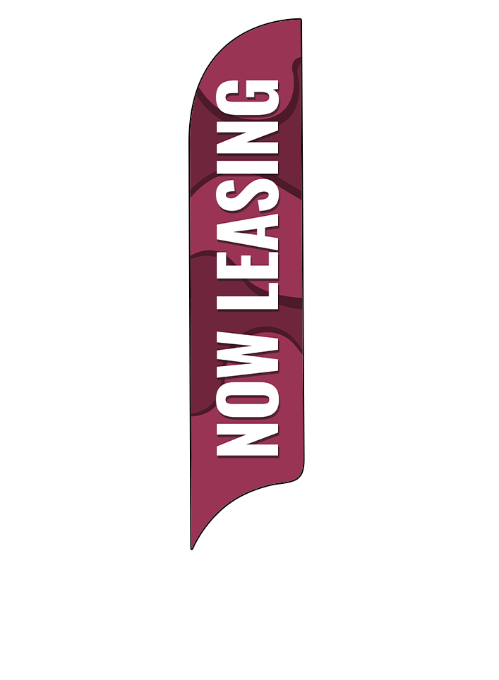 15ft Gen Now Leasing Waves Feather Flag
