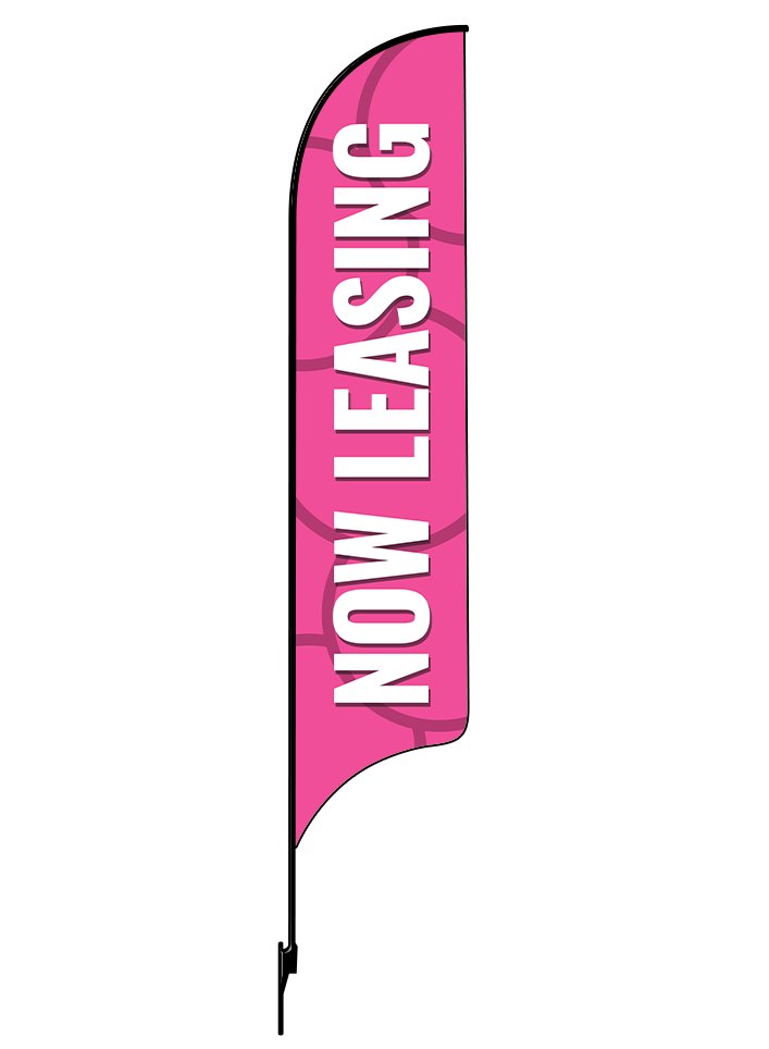 15ft Gen Now Leasing Circles Feather Flag