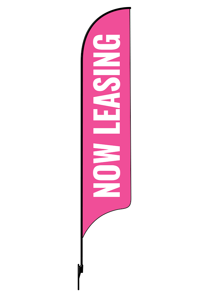 15ft Gen Now Leasing Feather Flag