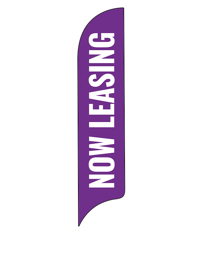 15ft Gen Now Leasing Feather Flag