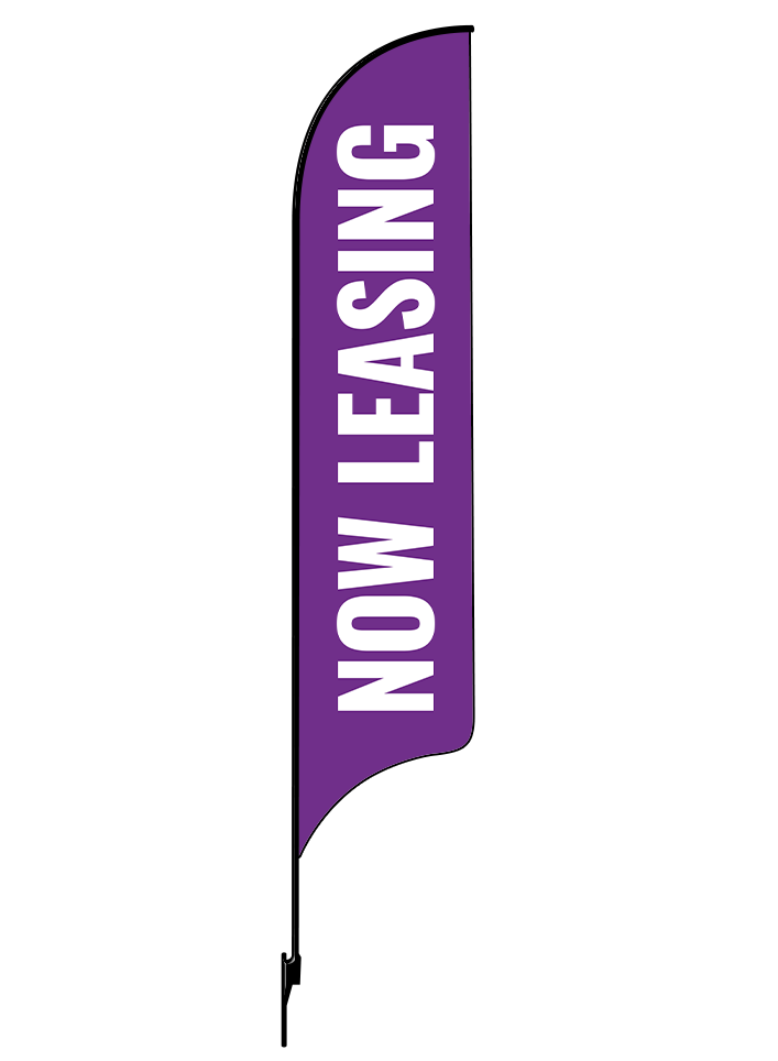 15ft Gen Now Leasing Feather Flag
