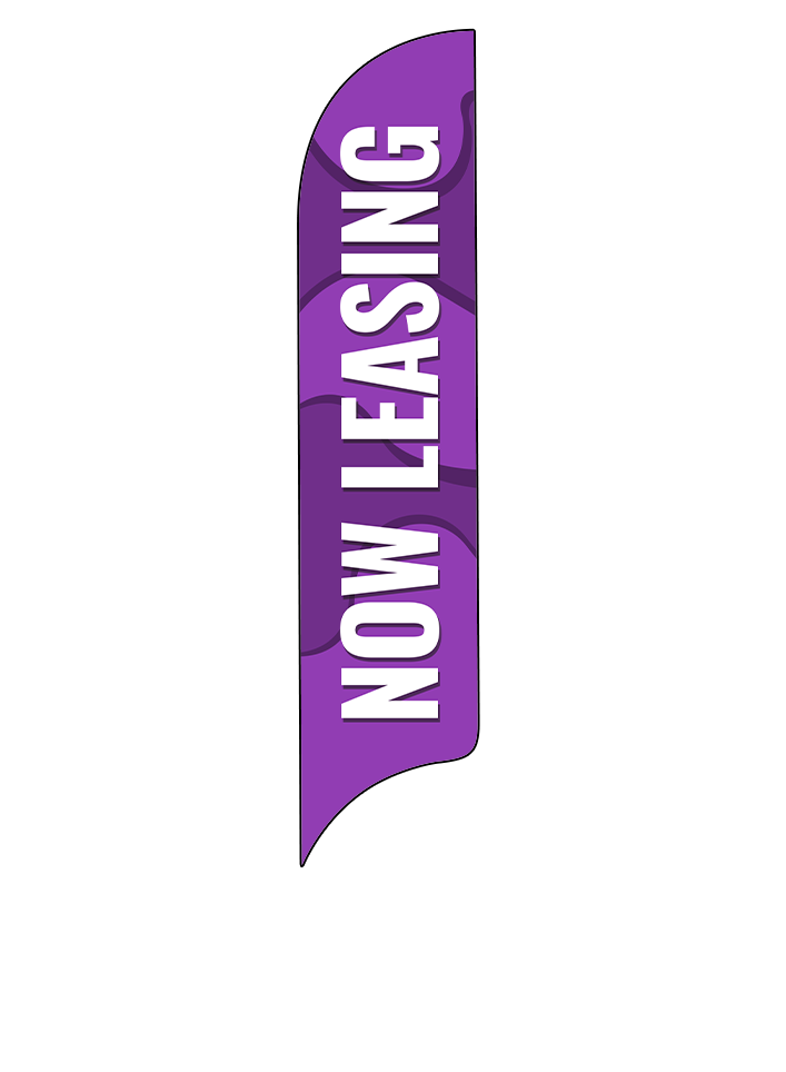 15ft Gen Now Leasing Waves Feather Flag