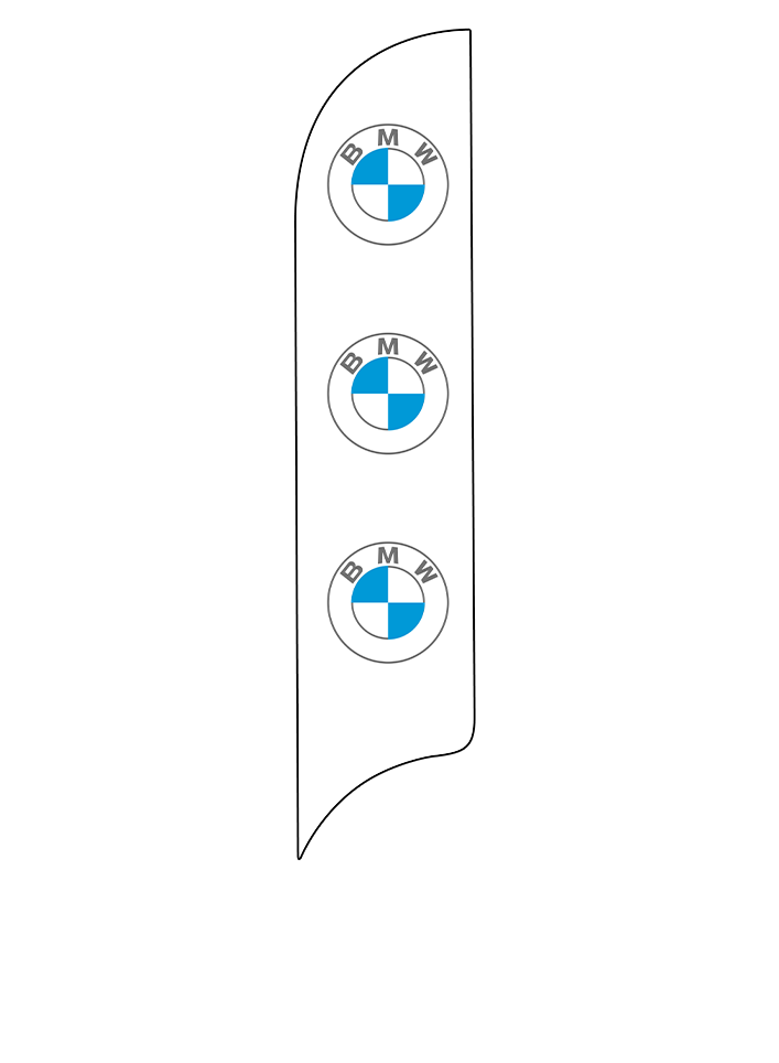 15ft BMW Logo 02 Feather Flag