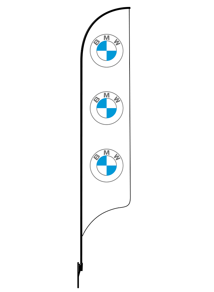 15ft BMW Logo 02 Feather Flag
