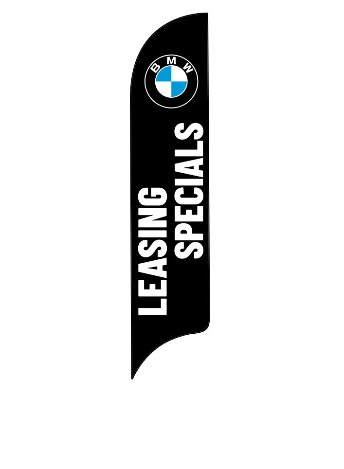 15ft BMW Logo Leasing Specials Feather Flag
