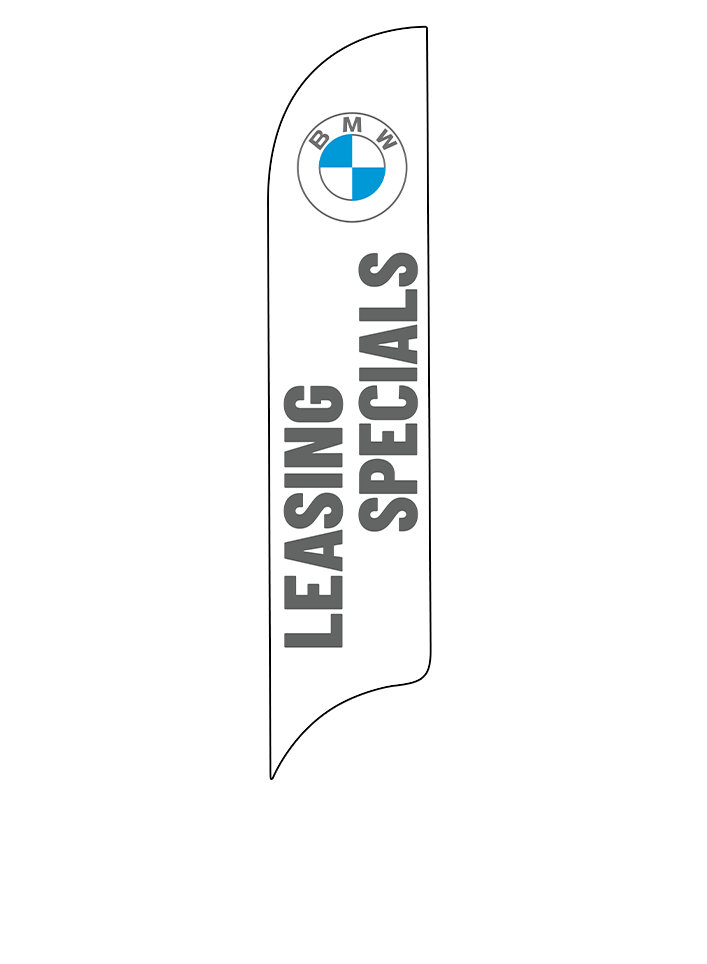 15ft BMW Logo Leasing Specials Feather Flag