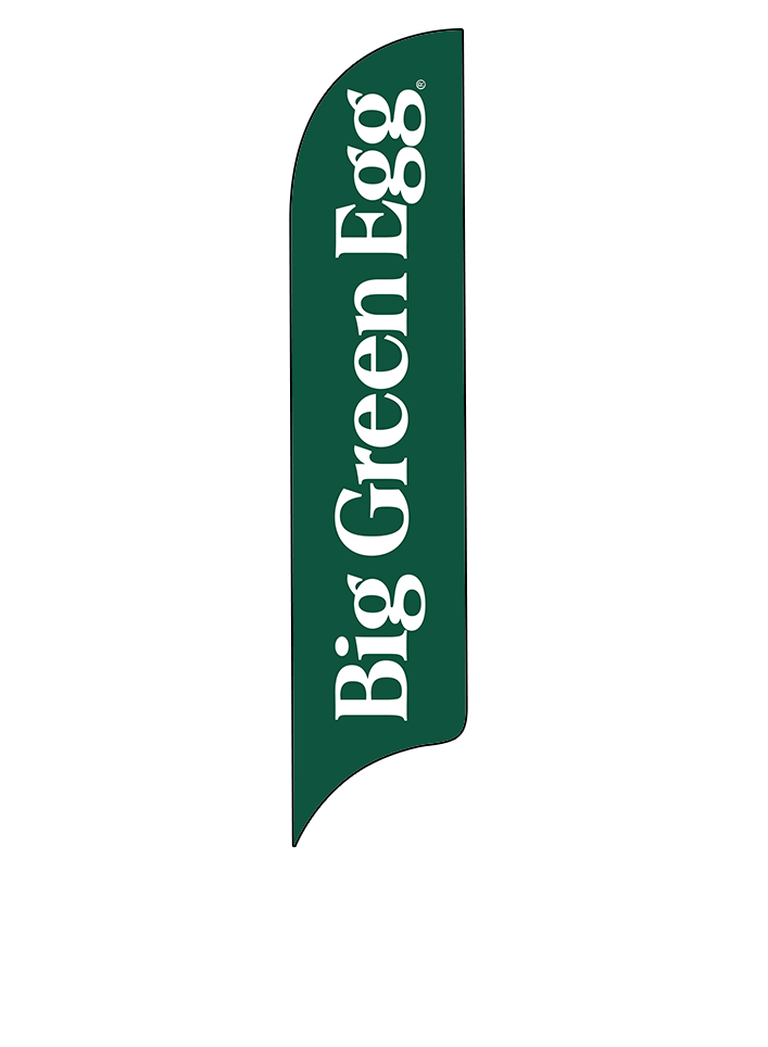 15ft Big Green Egg Logo Feather Flag