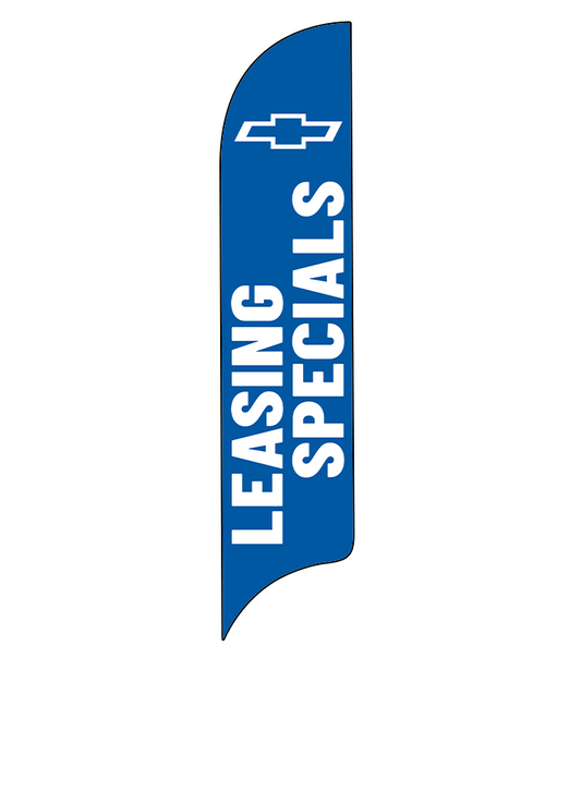 15ft Chevrolet Logo Leasing Specials Feather Flag