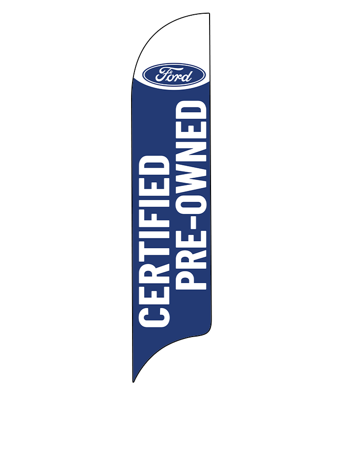 15ft Ford Logo Certified Pre-Owned Feather Flag
