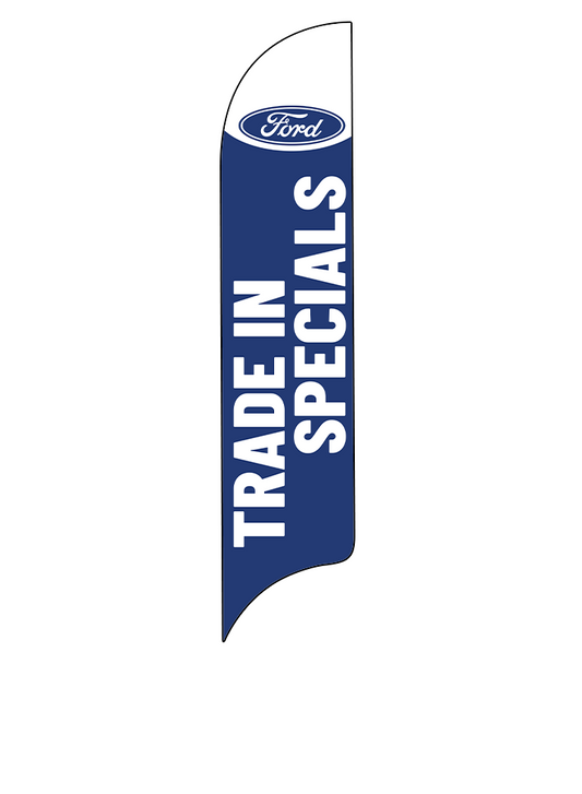 15ft Ford Logo Trade In Specials Feather Flag