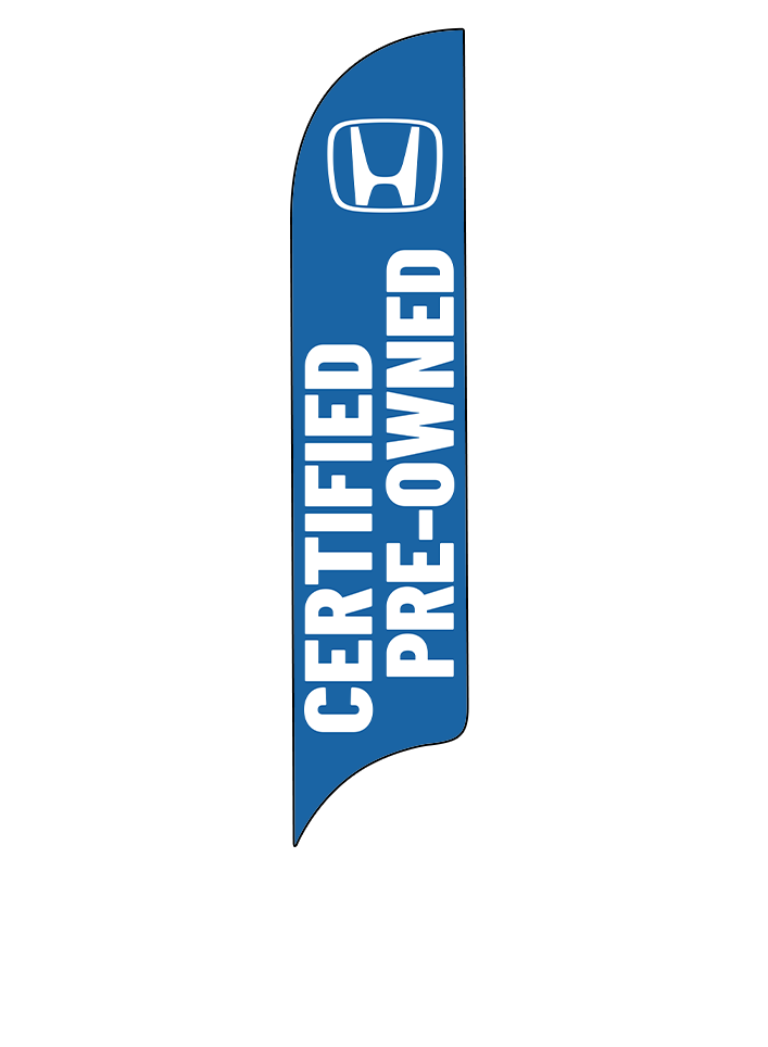 15ft Honda Logo Certified Pre-Owned Feather Flag