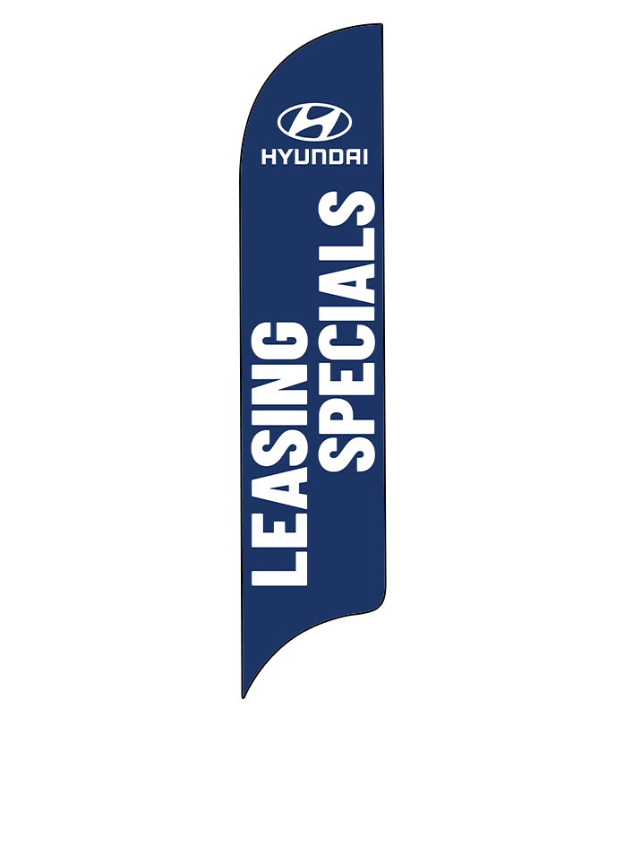15ft Hyundai Logo Leasing Specials Feather Flag