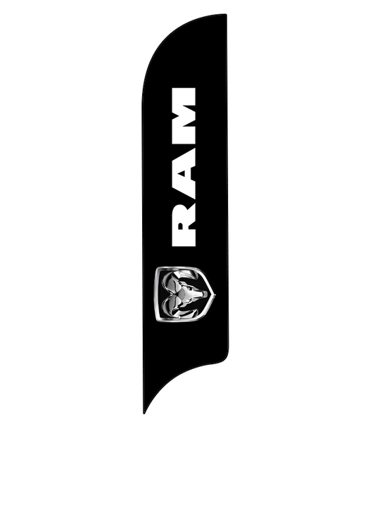 15ft Ram Logo Feather Flag