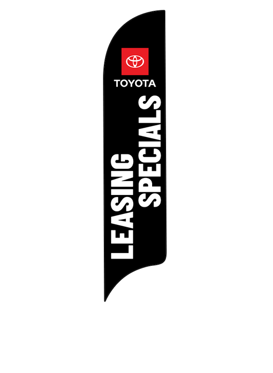 15ft Toyota Logo Leasing Specials Feather Flag