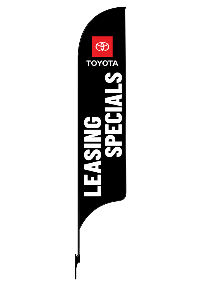 15ft Toyota Logo Leasing Specials Feather Flag
