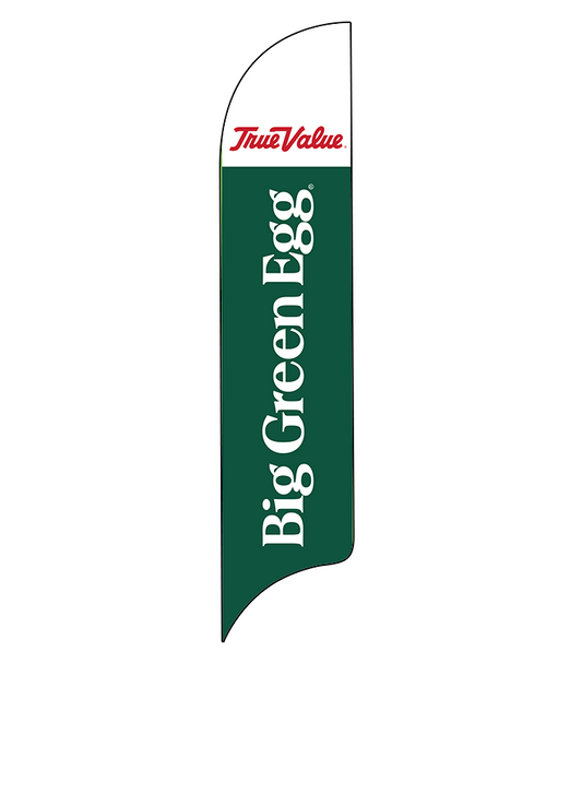 15ft True Value Logo Big Green Egg Logo Feather Flag