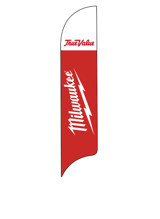 15ft True Value Logo Milwaukee Logo Feather Flag
