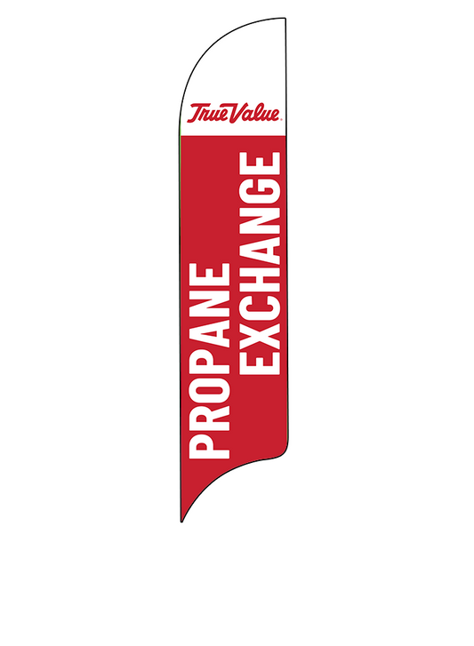 15ft True Value Logo Propane Exchange Feather Flag