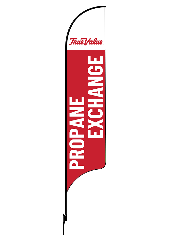 15ft True Value Logo Propane Exchange Feather Flag