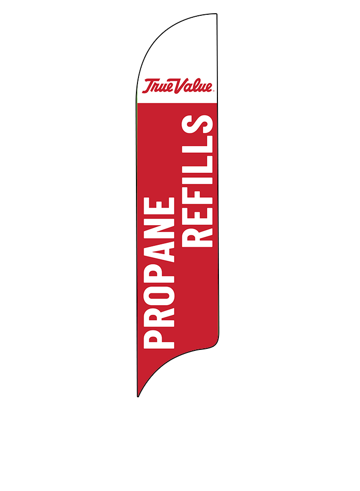 15ft True Value Logo Propane Refills Feather Flag