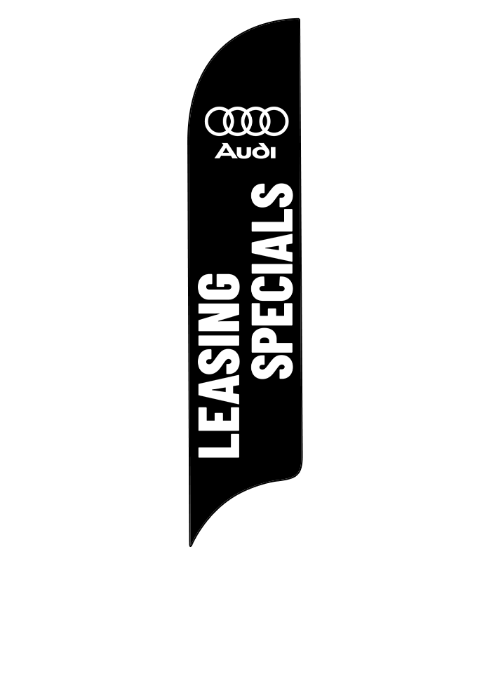 15ft Audi Logo Leasing Specials Feather Flag