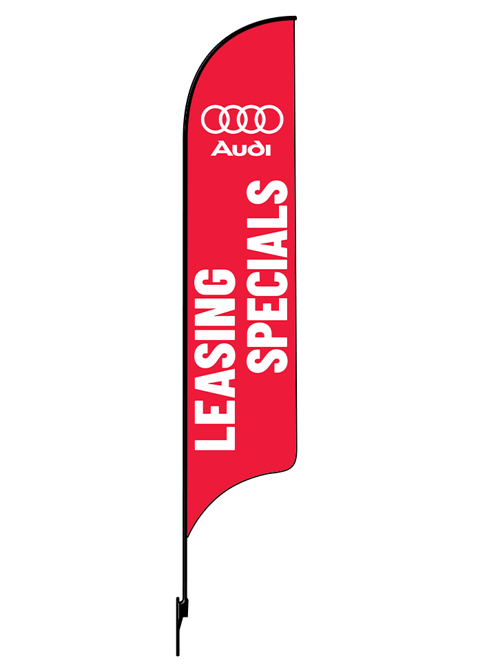 15ft Audi Logo Leasing Specials Feather Flag