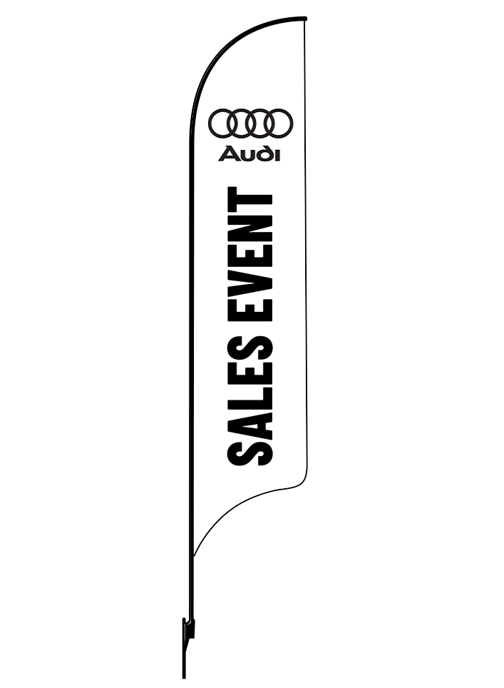 15ft Audi Logo Sales Event Feather Flag