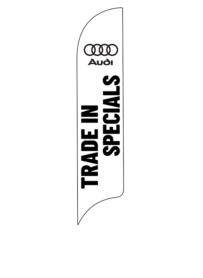 15ft Audi Logo Trade In Specials Feather Flag