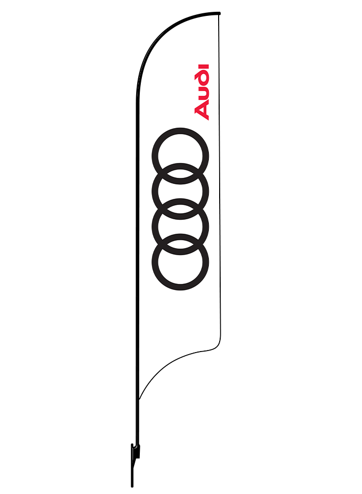 15ft Audi Logo 01 Feather Flag